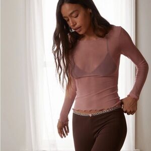 ✨ 3/$20 Out from Under Libby Long Sleeve Top in Pastel